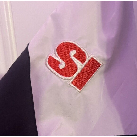 Vintage Washington Redskins Jacket Adult XL Black Gray White Windbreaker NFL - Picture 7 of 12